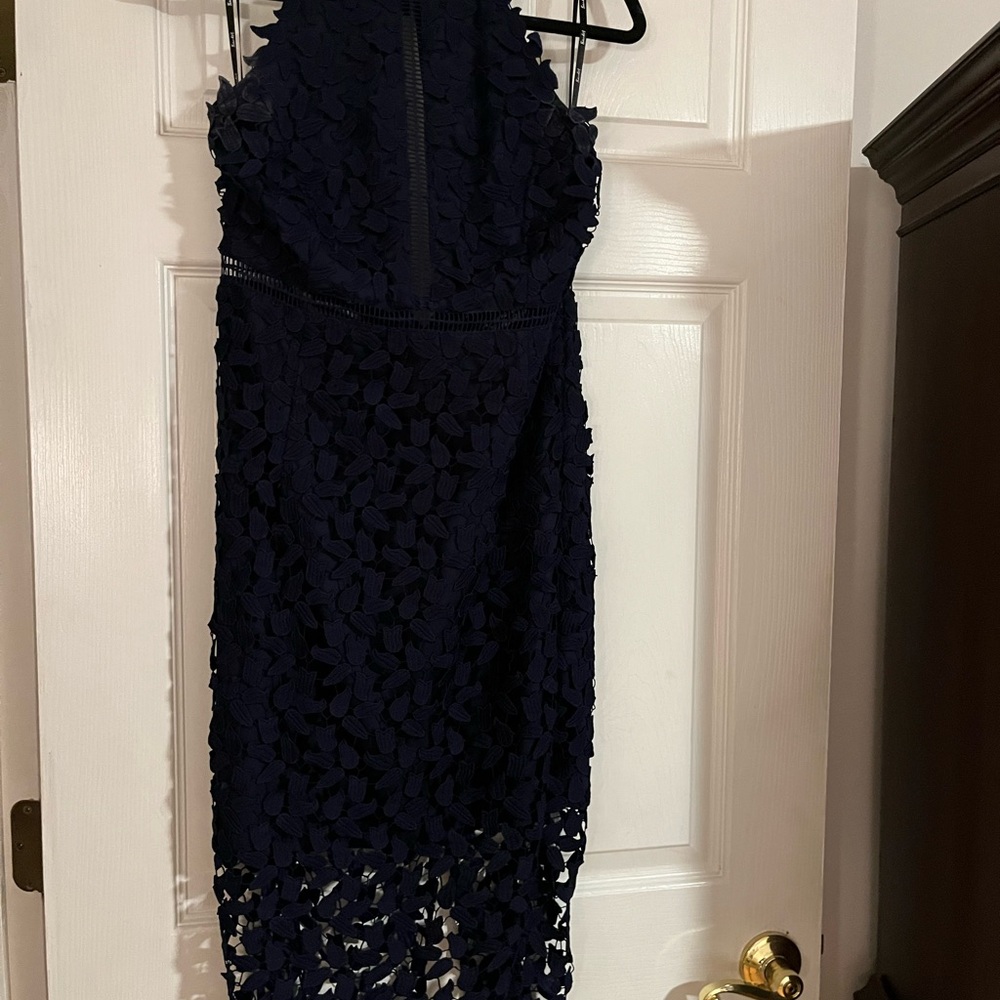 Bardot lace dress